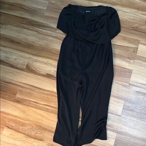 fab'rik Black Jumpsuit with Relaxed Silhouette